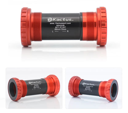 KACTUS Bicycle Bottom Bracket BSA Thread Kit Road MTB Bike Frame 68/73 for Axis 24/22 and 29/30mm for Shimano/SRAM GXP Crankset