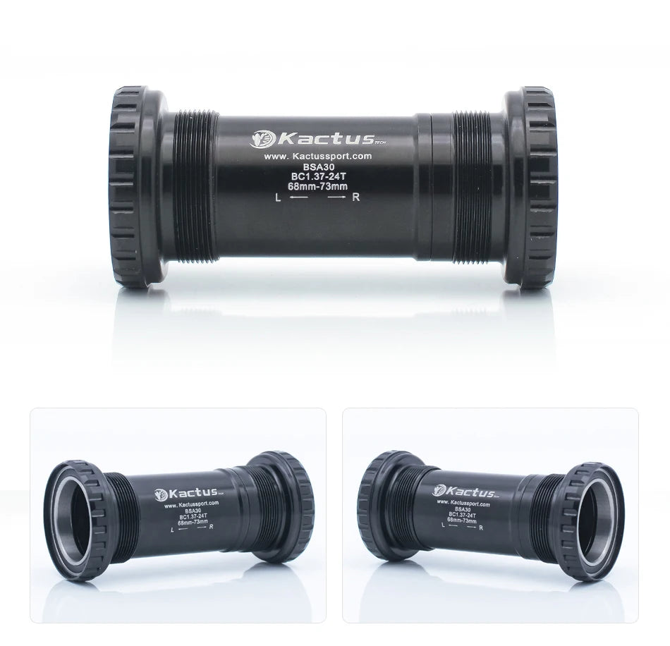 KACTUS Bicycle Bottom Bracket BSA Thread Kit Road MTB Bike Frame 68/73 for Axis 24/22 and 29/30mm for Shimano/SRAM GXP Crankset