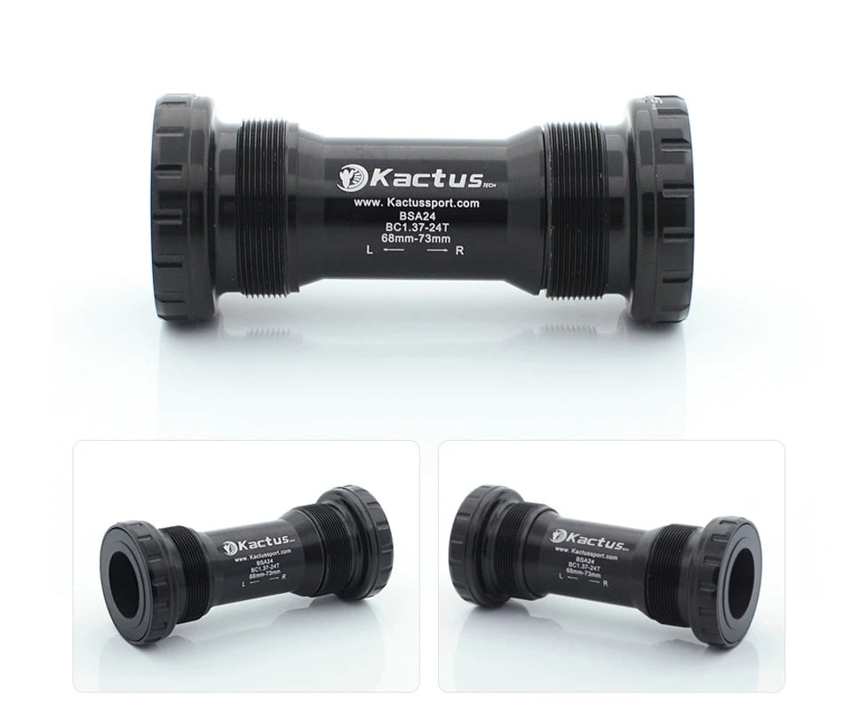 KACTUS Bicycle Bottom Bracket BSA Thread Kit Road MTB Bike Frame 68/73 for Axis 24/22 and 29/30mm for Shimano/SRAM GXP Crankset