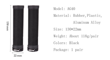 ZTTO 1Pair AG40 MTB Grips For Mountain Bike Fixed Gear Lock-on grip Anti-Slip Handlebar Shock-Proof Rubber Bicycle Grips Parts