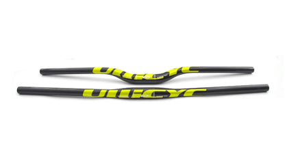 ULLICYC 3K Carbon MTB Lenker – 31.8mm | 580–740mm | Flat & Rise | Fluorescent Yellow | Trail & Enduro