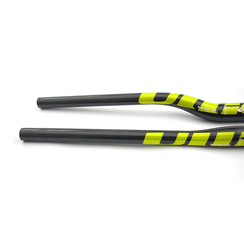 ULLICYC 3K Carbon MTB Lenker – 31.8mm | 580–740mm | Flat & Rise | Fluorescent Yellow | Trail & Enduro