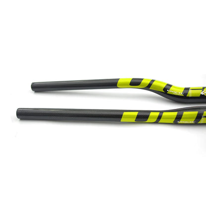 ULLICYC 3K Carbon MTB Lenker – 31.8mm | 580–740mm | Flat & Rise | Fluorescent Yellow | Trail & Enduro