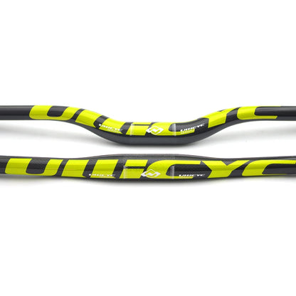 ULLICYC 3K Carbon MTB Lenker – 31.8mm | 580–740mm | Flat & Rise | Fluorescent Yellow | Trail & Enduro