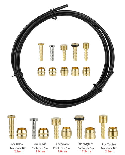 2500mm Bicycle Hydraulic Disc Brake Hose for Shimano BH59 BH90 Sram Magura Tektro 3 Layers Oil Tube Pipe Cycle Brake Replacement