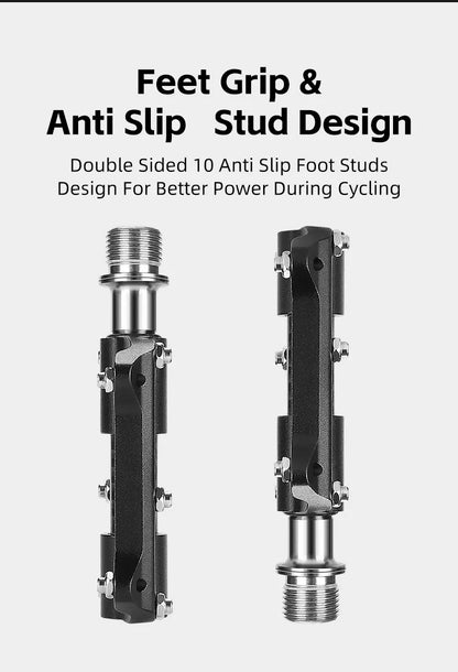 WEST BIKING Carbon Fiber Pedal Road Bicycle Pedal 3 Bearing Titanium Alloy Axle Pedal MTB Bicycle Pedal Bicycle Accessories