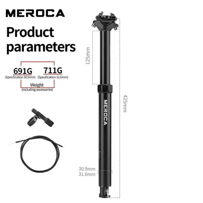 MEROCA Dropper Seatpost – 27.2/30.9/31.6mm