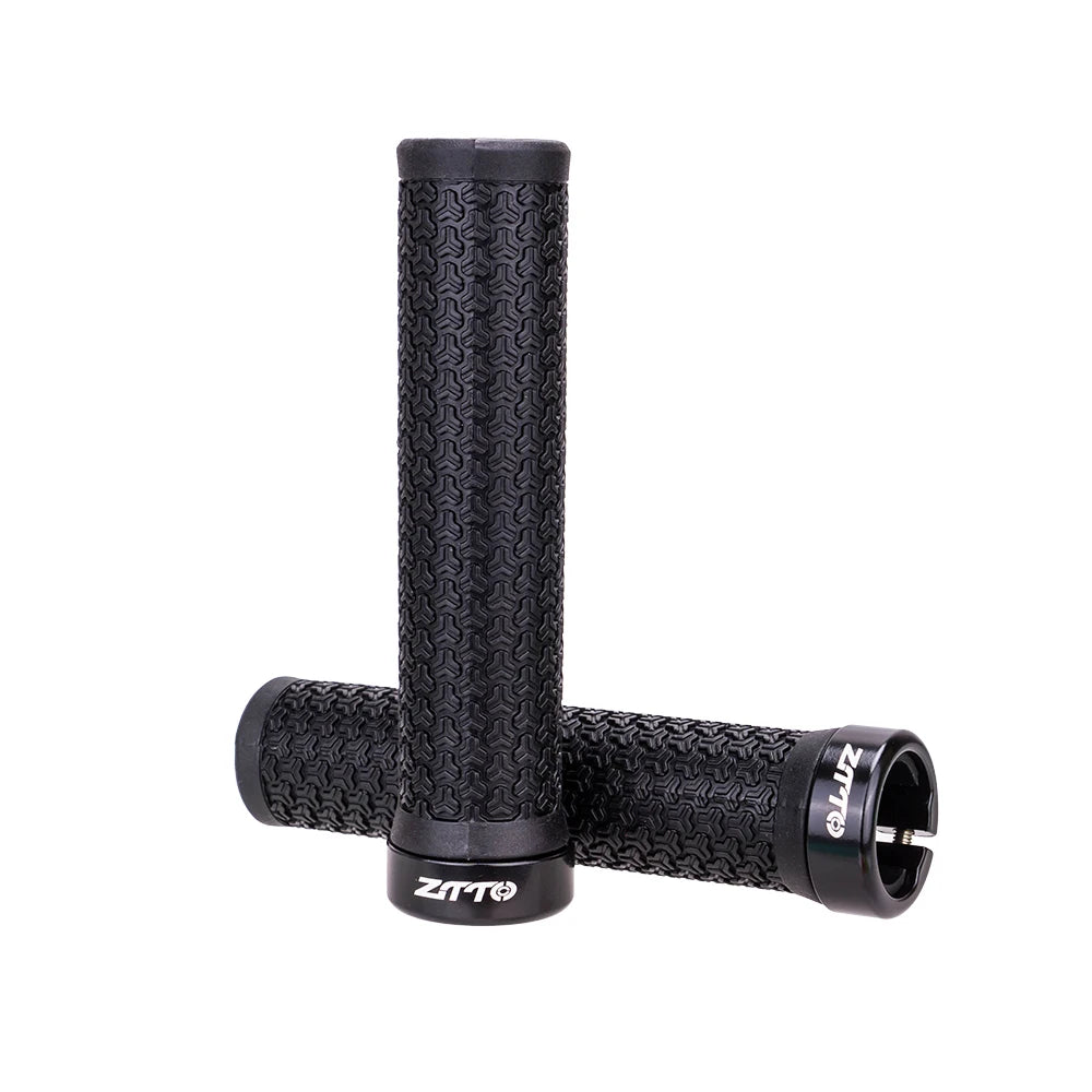 ZTTO 1 Pair AG40 MTB Grips for Mountain Bike Fixed Gear Lock-on Grips Anti-Slip Handlebar Shock-Proof Rubber Bicycle Grip Parts