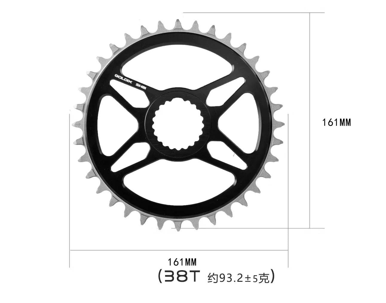 GOLDIX Wide-Narrow Chainring – Shimano Deore XT M7100 M8100 M9100 | 12-fach | MTB Kettenblatt 1x | verschiedene Größen