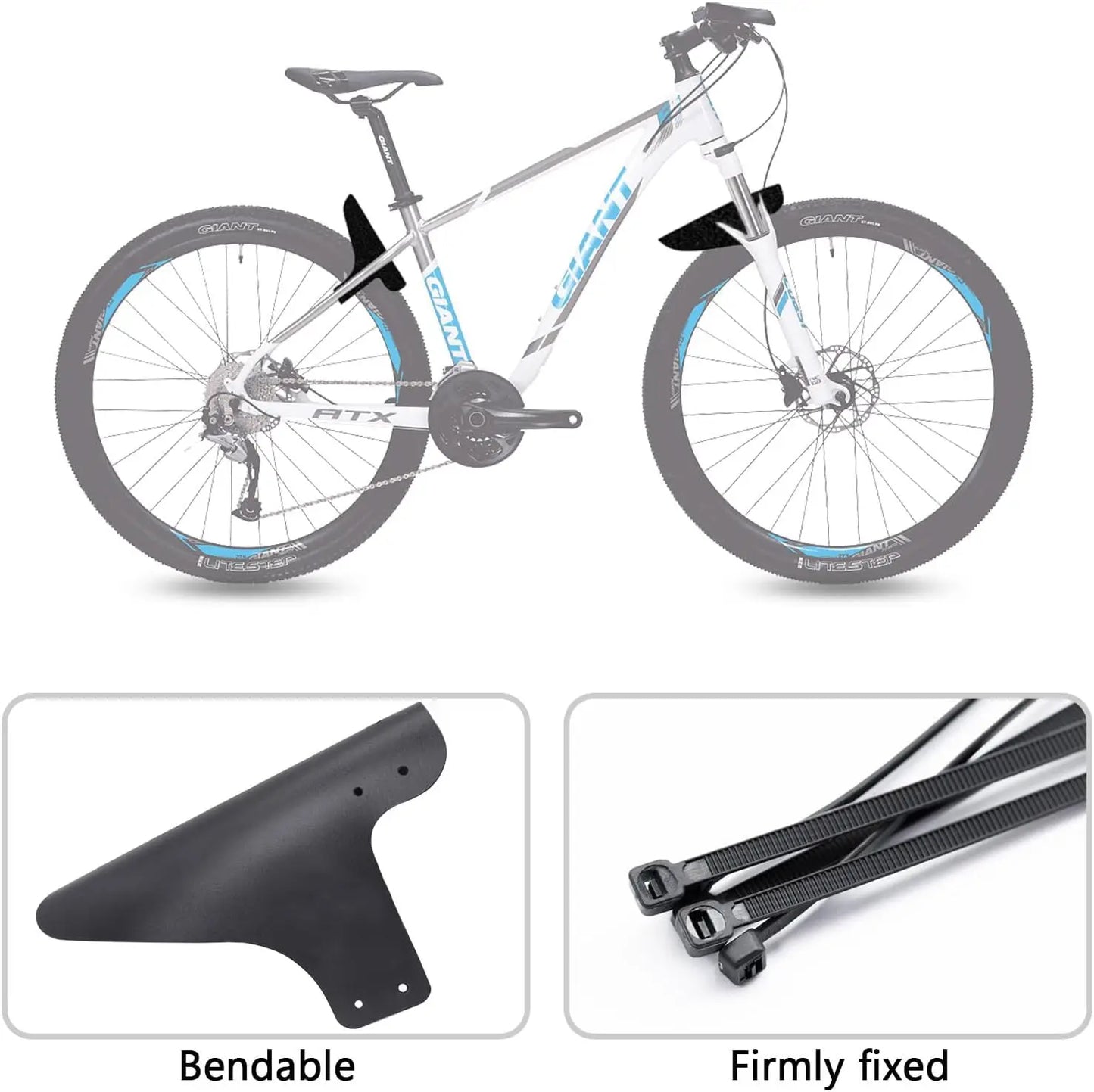 Owl Bicycle Fenders Mountain Road Bike Mudguard Cycling Mud Guard Front/Rear Wheel Fix Gear Wing Ultralight MTB Fender Bike Part