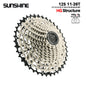 SUNSHINE Ultralight Bicycle Cassette Freewheel Carbon Steel Material 9/10/11/12/13 Speed HG Structure Sprocket for Mountain Bike