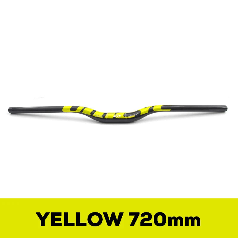ULLICYC 3K Carbon MTB Lenker – 31.8mm | 580–740mm | Flat & Rise | Fluorescent Yellow | Trail & Enduro