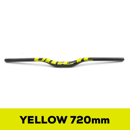 ULLICYC 3K Carbon MTB Lenker – 31.8mm | 580–740mm | Flat & Rise | Fluorescent Yellow | Trail & Enduro