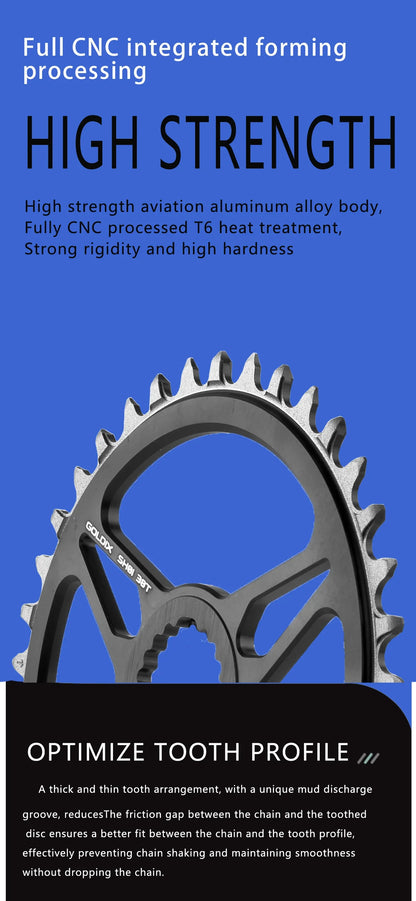 GOLDIX Wide-Narrow Chainring – Shimano Deore XT M7100 M8100 M9100 | 12-fach | MTB Kettenblatt 1x | verschiedene Größen