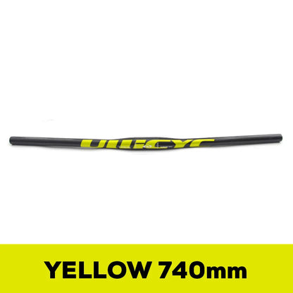 ULLICYC 3K Carbon MTB Lenker – 31.8mm | 580–740mm | Flat & Rise | Fluorescent Yellow | Trail & Enduro