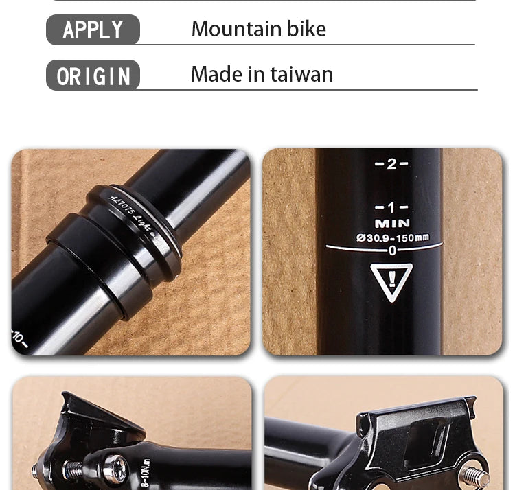 Tranz-X Dropper Seatpost – 30.9mm | 150mm Travel
