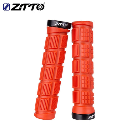 ZTTO 1 Pair AG40 MTB Grips for Mountain Bike Fixed Gear Lock-on Grips Anti-Slip Handlebar Shock-Proof Rubber Bicycle Grip Parts