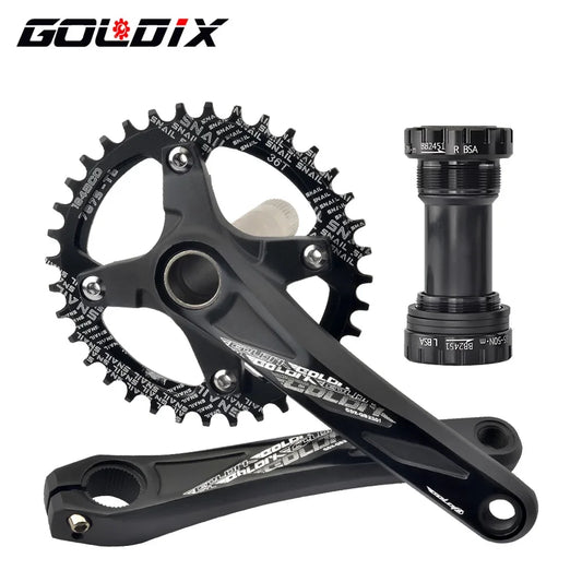 GOLDIX MTB Kurbelgarnitur 104BCD – 10/11/12-fach | BSA BB68 inkl. | 170/175mm | 668g | Aluminum