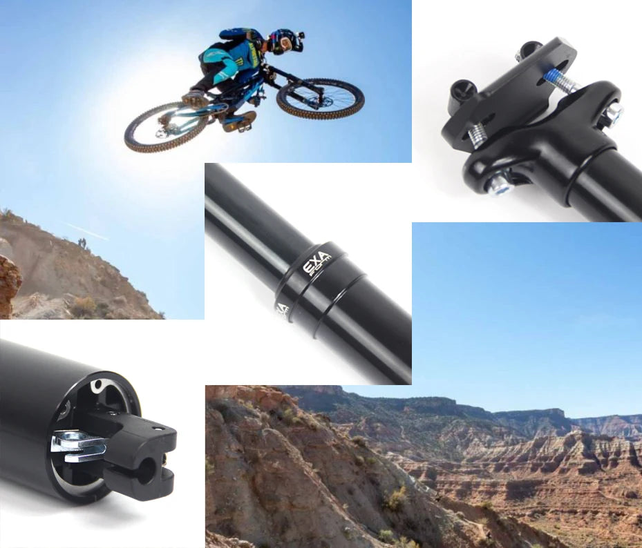 KS Exa Form 900i Dropper MTB Seatpost Hydraulic Adjustable Height Mountain Bike Cable Remote Hand Control 30.9 31.6mm Seat Tube