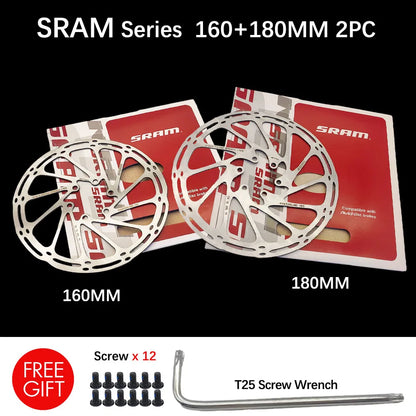 Sram AVID RT56 Bike Brake Rotor Centerline 160 180 203 Hydraulic Disc Brake Rotors With Bolts for MTB Mountain Road Bike Scooter
