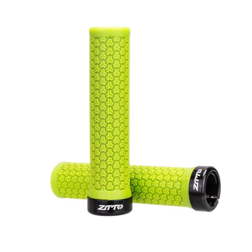 ZTTO 1 Pair AG40 MTB Grips for Mountain Bike Fixed Gear Lock-on Grips Anti-Slip Handlebar Shock-Proof Rubber Bicycle Grip Parts
