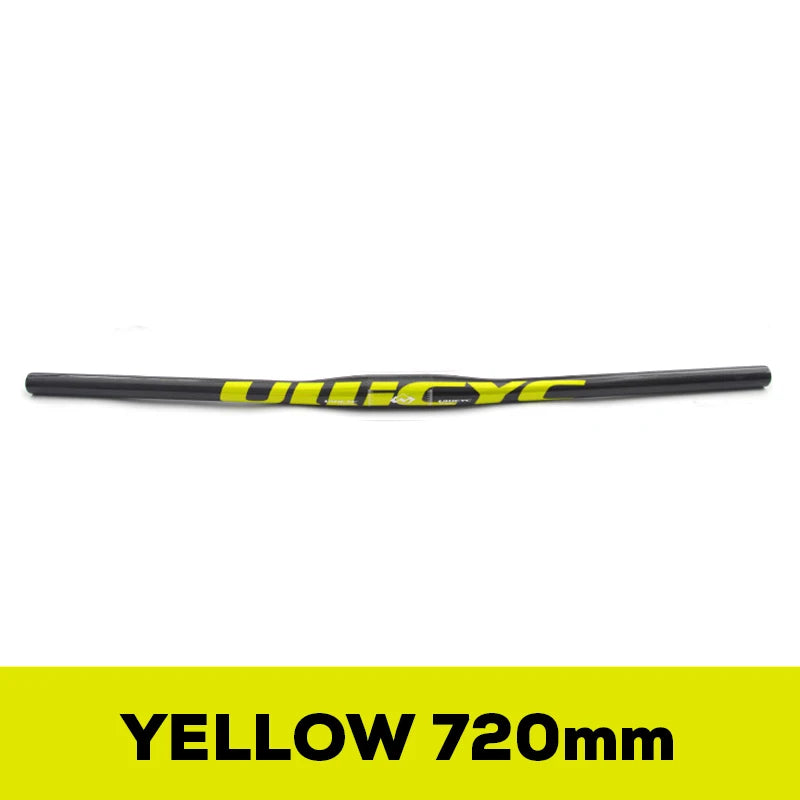 ULLICYC 3K Carbon MTB Lenker – 31.8mm | 580–740mm | Flat & Rise | Fluorescent Yellow | Trail & Enduro