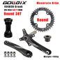 GOLDIX 104BCD MTB Crankset 32T/34T/36T/38T Narrow Wide