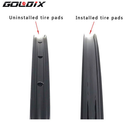 GOLDIX 50m Mountain Road Bicycle Tubeless Rim Tape For Mountain Bike Road Ring Vacuum Tire Mat Bicycle Wheel Carbon Wheelset