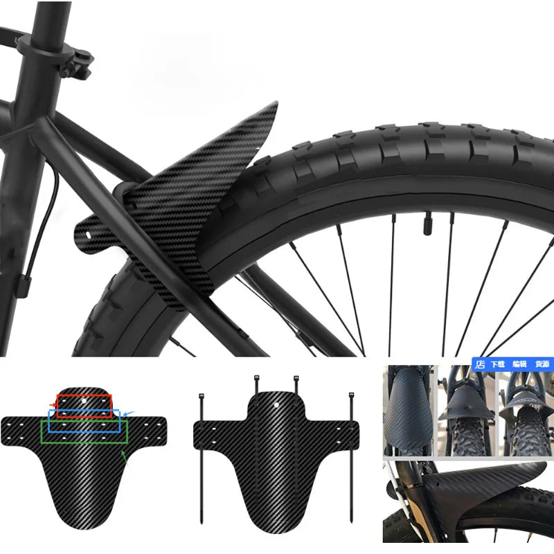 2 Mud Guard Carbon Optik Front/Rear