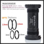 KACTUS Bicycle Bottom Bracket BSA Thread Kit Road MTB Bike Frame 68/73 for Axis 24/22 and 29/30mm for Shimano/SRAM GXP Crankset