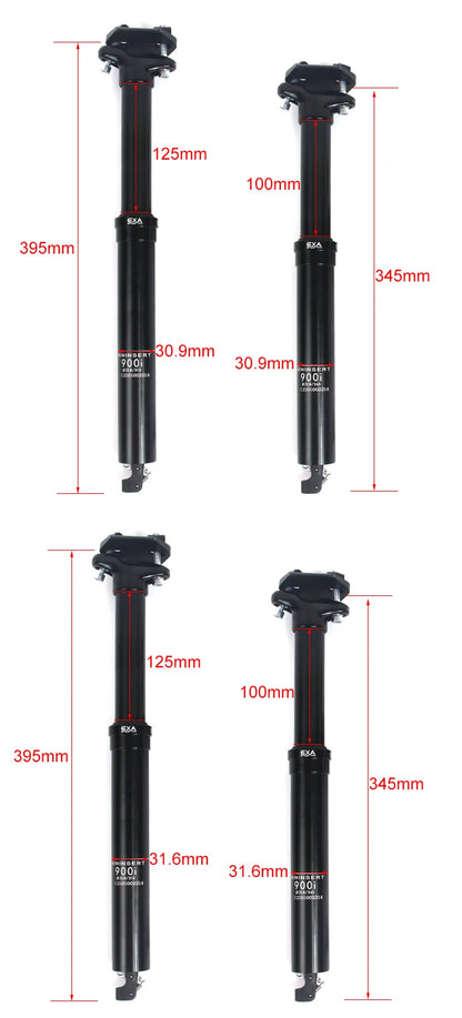 KS Exa Form 900i Dropper MTB Seatpost Hydraulic Adjustable Height Mountain Bike Cable Remote Hand Control 30.9 31.6mm Seat Tube