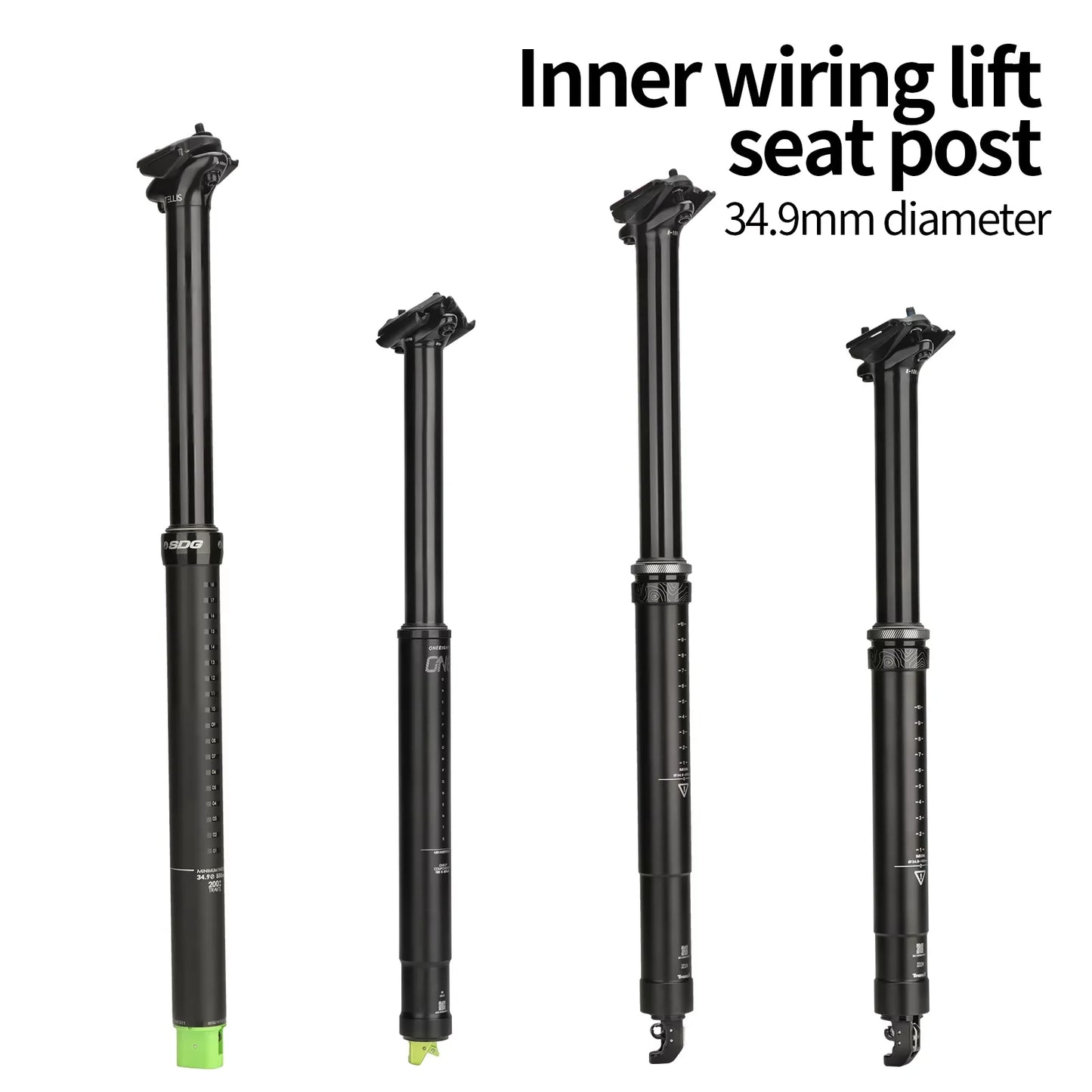 ONE Dropper Seatpost – 34.9mm | 481mm | 788g | Interne Zugführung | Trail & Enduro