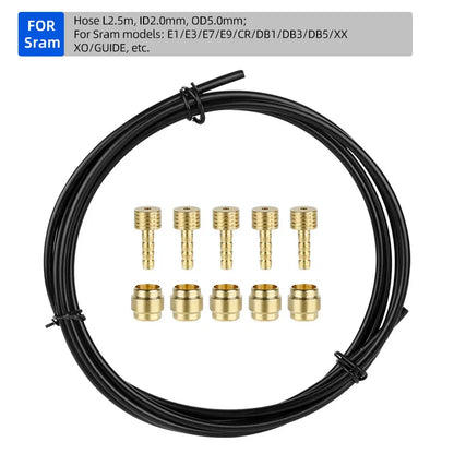 2500mm Bicycle Hydraulic Disc Brake Hose for Shimano BH59 BH90 Sram Magura Tektro 3 Layers Oil Tube Pipe Cycle Brake Replacement