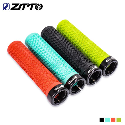 ZTTO 1Pair AG40 MTB Grips For Mountain Bike Fixed Gear Lock-on grip Anti-Slip Handlebar Shock-Proof Rubber Bicycle Grips Parts