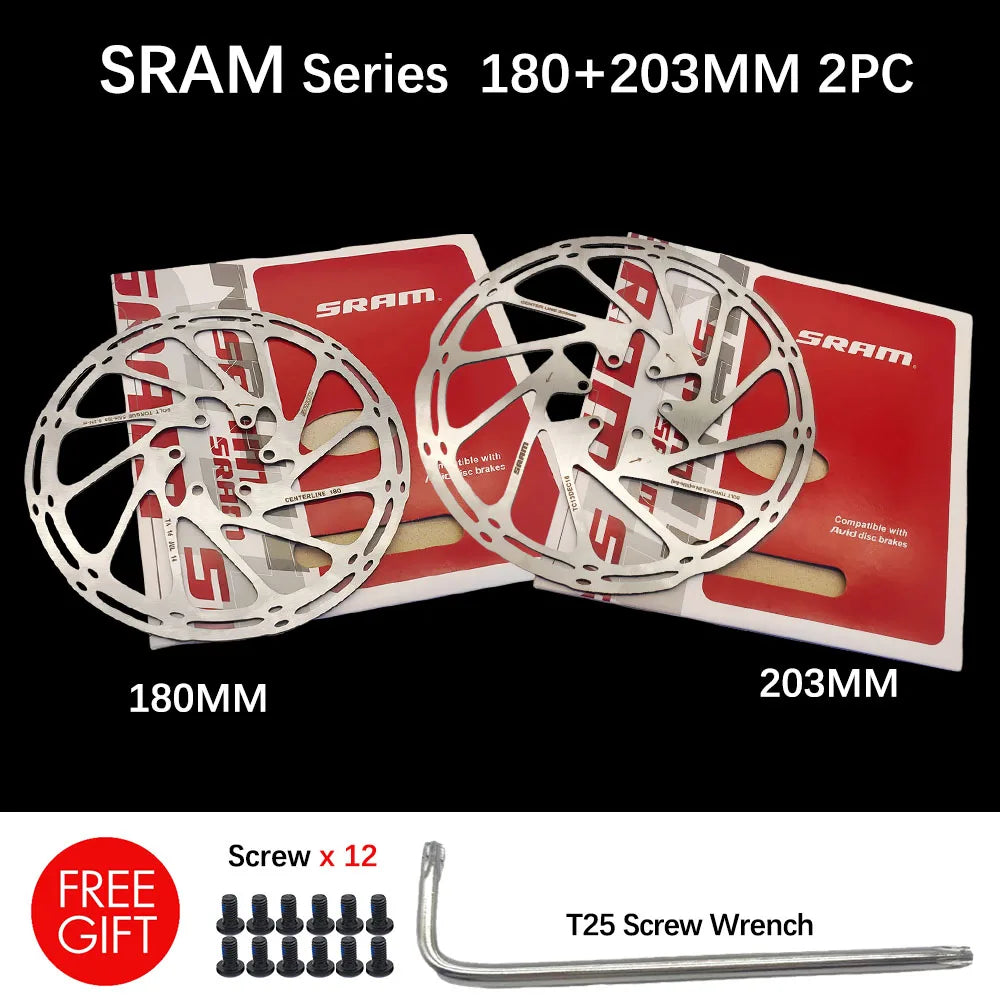 Sram AVID RT56 Bike Brake Rotor Centerline 160 180 203 Hydraulic Disc Brake Rotors With Bolts for MTB Mountain Road Bike Scooter
