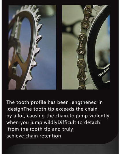GOLDIX Wide-Narrow Chainring – Shimano Deore XT M7100 M8100 M9100 | 12-fach | MTB Kettenblatt 1x | verschiedene Größen