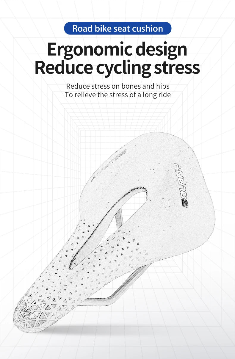 BOLANY Bicycle Saddle PU Leather Ultralight Breathable Comfortable Saddle MTB Bike Seat For Bicycle Accessories