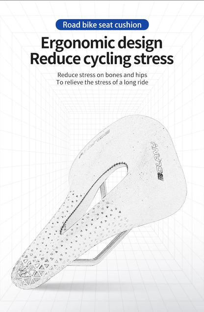 BOLANY Bicycle Saddle PU Leather Ultralight Breathable Comfortable Saddle MTB Bike Seat For Bicycle Accessories