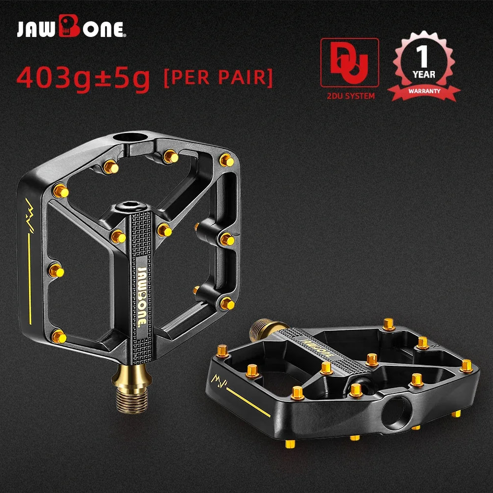 `JAWBONE MTB Flat Pedal | Aluminum 125x104mm CrMo Axle – Trail & Enduro`