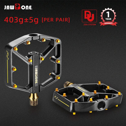 `JAWBONE MTB Flat Pedal | Aluminum 125x104mm CrMo Axle – Trail & Enduro`