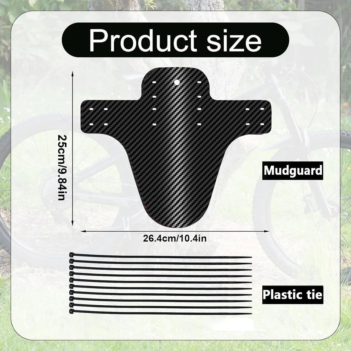 2 Mud Guard Carbon Optik Front/Rear