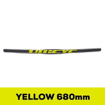 ULLICYC 3K Carbon MTB Lenker – 31.8mm | 580–740mm | Flat & Rise | Fluorescent Yellow | Trail & Enduro