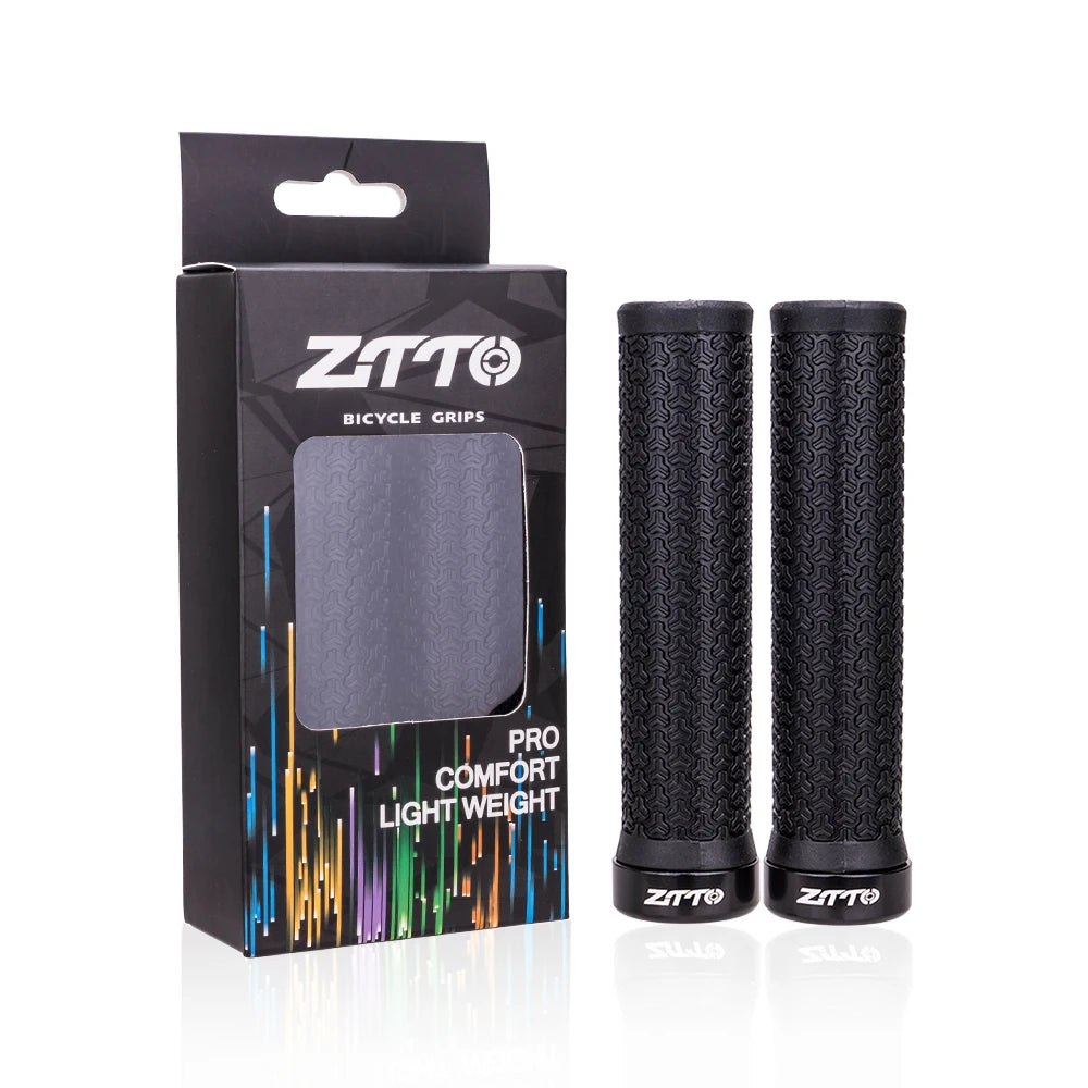 ZTTO 1Pair AG40 MTB Grips For Mountain Bike Fixed Gear Lock-on grip Anti-Slip Handlebar Shock-Proof Rubber Bicycle Grips Parts