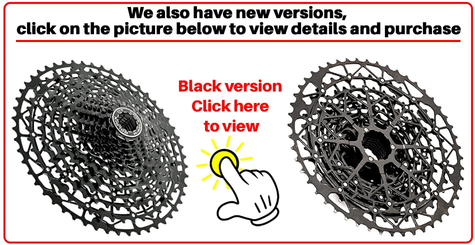 SUNSHINE Ultralight Bicycle Cassette Freewheel Carbon Steel Material 9/10/11/12/13 Speed HG Structure Sprocket for Mountain Bike