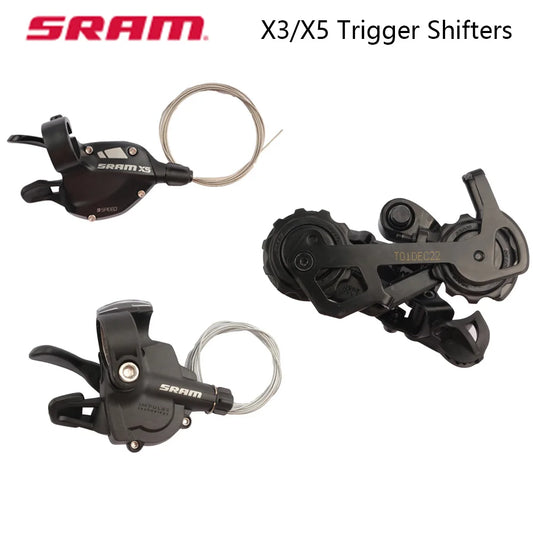 SRAM X3 X5 Trigger Shifters 7S 9S Bike Shifters X4 Medium Rear Derailleur Mountain bike Derailleur Finger Dial
