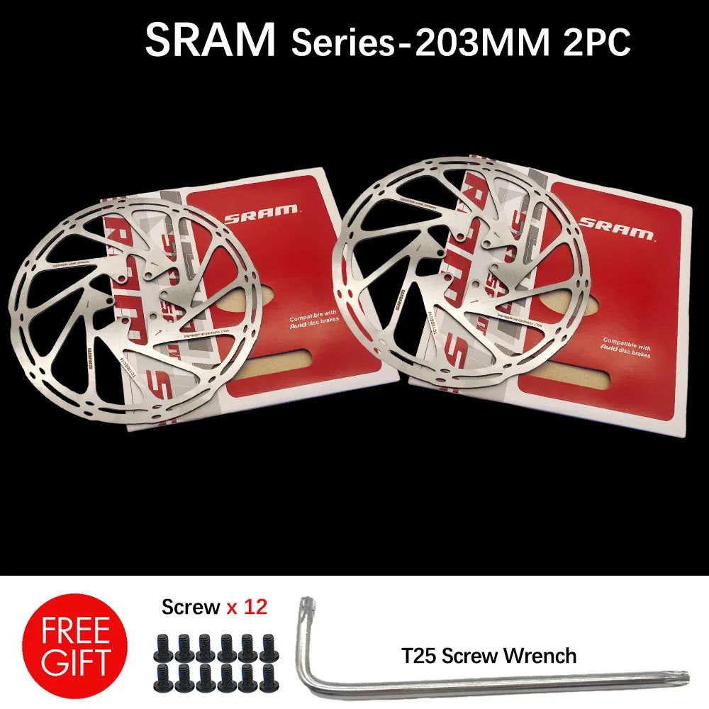 Sram AVID RT56 Bike Brake Rotor Centerline 160 180 203 Hydraulic Disc Brake Rotors With Bolts for MTB Mountain Road Bike Scooter