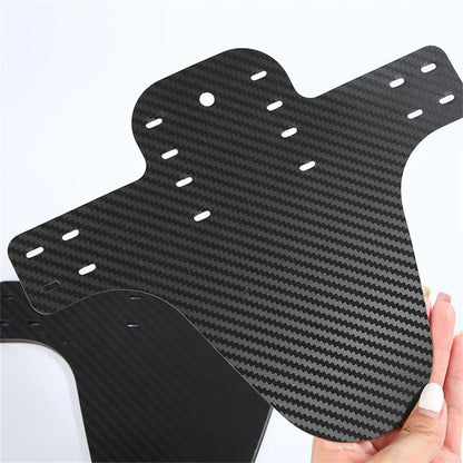 MTB Carbon Mud Guard Set – Universelles Schutzblech für Vorder- & Hintergabel | Inkl. 5 Kabelbinder