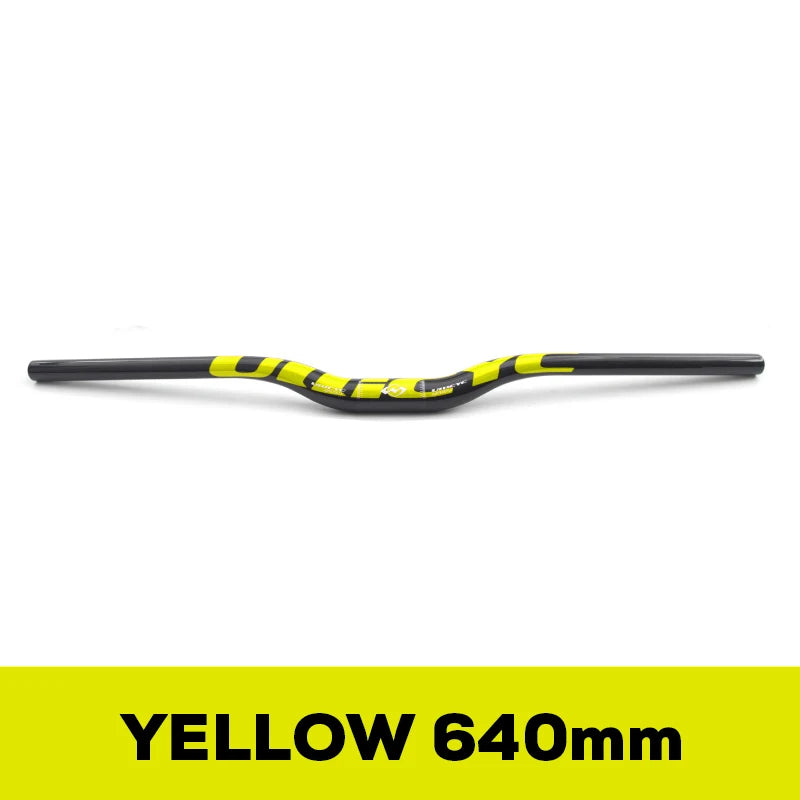 ULLICYC 3K Carbon MTB Lenker – 31.8mm | 580–740mm | Flat & Rise | Fluorescent Yellow | Trail & Enduro