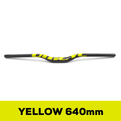 ULLICYC 3K Carbon MTB Lenker – 31.8mm | 580–740mm | Flat & Rise | Fluorescent Yellow | Trail & Enduro
