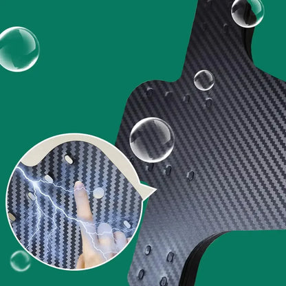 MTB Carbon Mud Guard Set – Universelles Schutzblech für Vorder- & Hintergabel | Inkl. 5 Kabelbinder